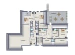 Grundriss Dachgeschoss - DIETZ: Sanierungsbedürftiges Hotel in idyllischer Waldrandlage von Weiterstadt mit 33 Zimmern!
