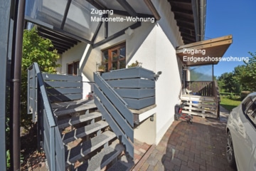 DIETZ: Freiwerdendes, liebevolles 2-Familienhaus-Anwesen in attraktiver Wohnlage von Klein-Zimmern! - 2 Hauseingänge (653730)