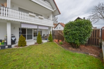 DIETZ: Voll-möblierte 2-Zimmer-Terrassenwohnung mit barrierefreier Dusche in ruhiger Lage – Münster! - Terrasse und Garten (658102)