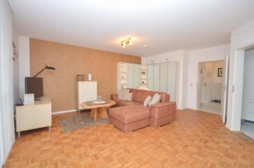 DIETZ: Voll-möblierte 2-Zimmer-Terrassenwohnung mit barrierefreier Dusche in ruhiger Lage – Münster! - Wohnbereich (658107)