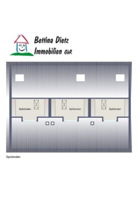 DIETZ: 6 Reihenhausgrundstücke mit Baugenehmigungen im neuen Babenhäuser Wohnquartier Kaisergärten! - Grundriss Spitzboden (655145)