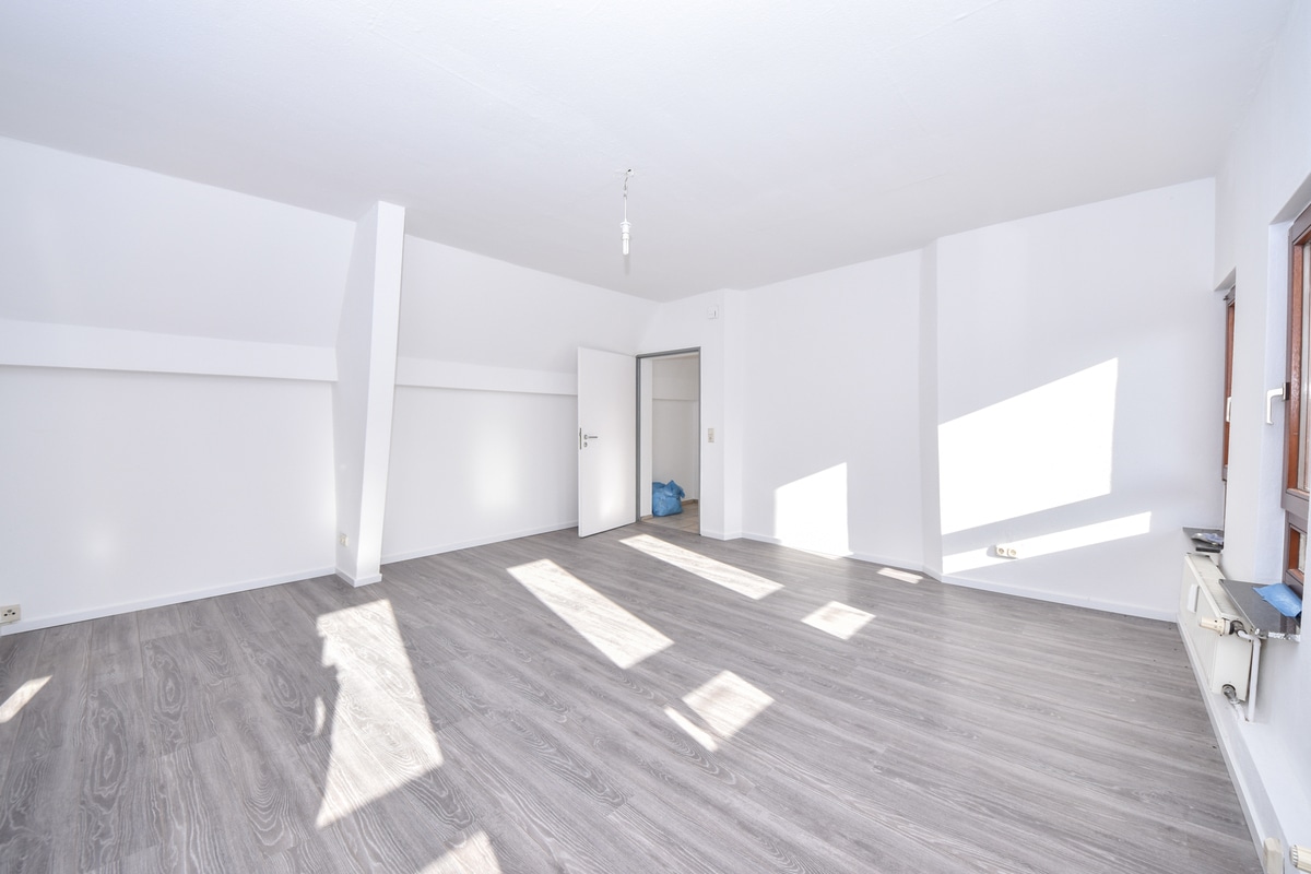Helles Wohnzimmer Maisonettewohnung