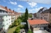 DIETZ: Modernisierte, lichtdurchflutete 4-Zimmer-Terrassenwohnung mit Gartenzugang - Stadtmitte! - Blick aus dem Balkon DG Wohnung