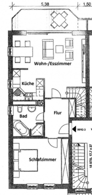 **VERMIETET**DIETZ: 4 Zimmer NEUBAU-Wohnung im 4-Liter Haus mit  Lüftungsanlage, Wärmepumpe, Fußbodenheizung uvm.!, 64859 Eppertshausen, Maisonettewohnung