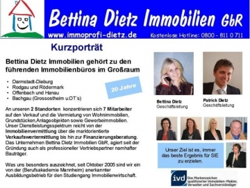 DIETZ:  3 Zi. EG Wohnug in zentrumsnaher Lage. Ideal für das Paar mittleren alters oder auch für Einzelpersonen., 64832 Babenhausen, Etagenwohnung