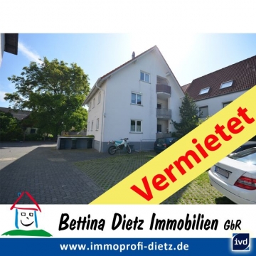 **VERMIETET**DIETZ: 3 Zimmer Erdgeschosswohnung mit Balkon – Wanne+Dusche, 64832 Babenhausen, Erdgeschosswohnung