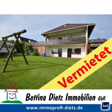 **VERMIETET**DIETZ: 3 Zimmer Terrassen- und Gartenwohnung mit Fernblick – Tageslichtbad mit Wanne – Haustiere nach Vereinbarung, 64853 Otzberg, Terrassenwohnung