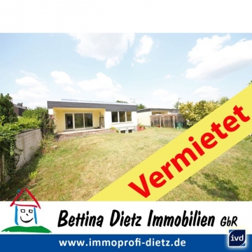 **VERMIETET**DIETZ: Umfangreich sanierter Bungalow mit 569m² Grundstück und gehobener Ausstattung!, 63322 Rödermark, Einfamilienhaus