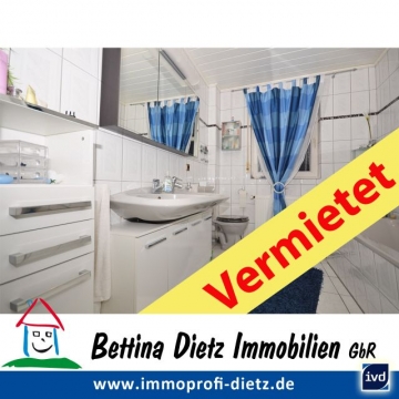 **VERMIETET**DIETZ: Helle 3 Zimmer Erdgeschosswhg. mit Garage+Stellplatz+opt. Küche+TGL-Bad mit Wanne+Dusche-, 64832 Babenhausen, Erdgeschosswohnung