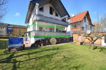 **VERMIETET**DIETZ: 3 Zimmer Terrassenwohnung mit Garten-Pool-Einbauküche-Holzofen-Fußbodenheizung-2-Stellplätze, 64832 Babenhausen, Terrassenwohnung