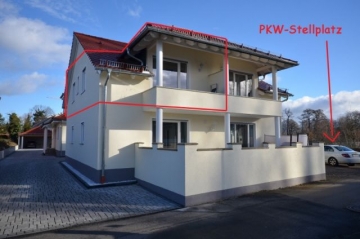 **VERMIETET**DIETZ: 2 Zimmer Neubauwohnung mit überdachtem Balkon – Fußbodenheizung in einer Randlage von Dieburg, 64807 Dieburg, Etagenwohnung