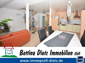 **VERMIETET**DIETZ: Voll-möblierte, sehr schöne Maisonette-Wohnung mit kompletter Ausstattung!, 64846 Groß-Zimmern, Maisonettewohnung