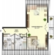 **VERMIETET**DIETZ: Top 1 Zimmerwohnung mit Balkon, Wanne, Dusche, Garten, Einbauküche - Grundriss Dachgeschoss