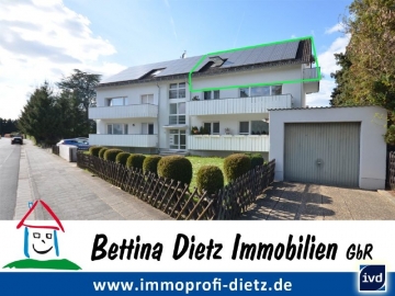 **VERMIETET**DIETZ: 3 Zi. Wohnung mit Balkon, Garten, EBK und Stellplatz Ideal für Pärchen oder kleine Familien!, 64807 Dieburg, Dachgeschosswohnung