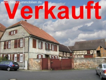 ***Verkauft***  Fränkische Hofreite im Dornröschenschlaf !!, 64850 Schaafheim, Bauernhaus