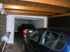 *Verkauft* xklusive und stilvolle DHH direkt am Waldrand - Blick in die Garage u. Car-Port