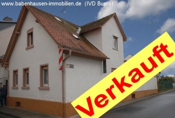 **VERKAUFT**  Gepflegtes Einfamilienhaus in ruhiger Lage (Mietähnliche Belastung, nie mehr MIETE zahlen !!!, 64832 Babenhausen, Einfamilienhaus