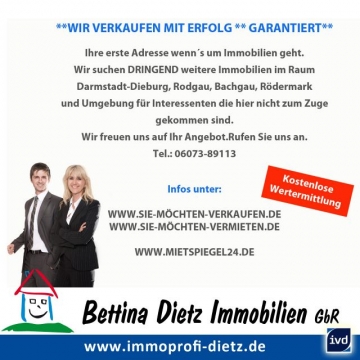 **VERKAUFT**DIETZ:  Anspruchsvolle 3 Zimmer Eigentumswohnung mit Balkon , Garage und Stellplatz, 64850 Schaafheim, Dachgeschosswohnung