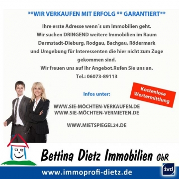 **VERKAUFT**DIETZ: 3 Zimmer Eigentumswohnung mit Balkon, Gäste-WC, Gartenmitnutzung im 1.OG eines 5 FH!, 64823 Groß-Umstadt, Etagenwohnung