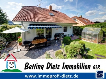 ***VERKAUFT***DIETZ: TIP TOP gepflegtes Einfamilienhaus mit 6 Zimmern tollem Garten, Terrasse, Garage, ALNO-EBK uvm.!, 64739 Höchst, Einfamilienhaus