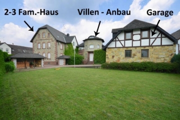 **VERKAUFT**DIETZ: 3 Familienhaus mit LUXUS-Einfamilienhaus und großer Garage. Ideal zum Wohnen und Arbeiten!, 64832 Babenhausen, Mehrfamilienhaus