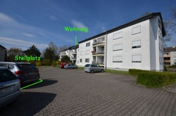 **VERKAUFT**DIETZ: Vermietete 2 Zimmer Dachgeschosswohnung – Einbauküche, Wannenbad, KFZ-Stellplatz, 64807 Dieburg, Dachgeschosswohnung