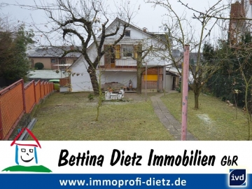 **VERKAUFT**DIETZ: Überschaubares Einfamilienhaus mit Garten und Garage, 64823 Groß-Umstadt, Einfamilienhaus